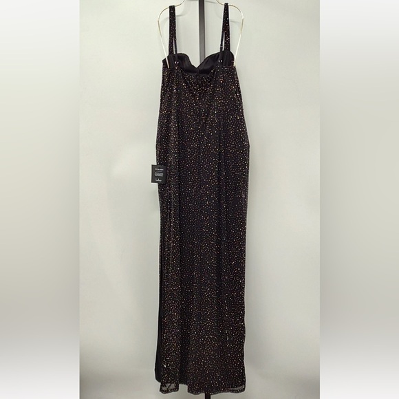 Lulus A-Lister Black Rhinestone Bustier Maxi Dress XL NWT - Picture 5 of 7